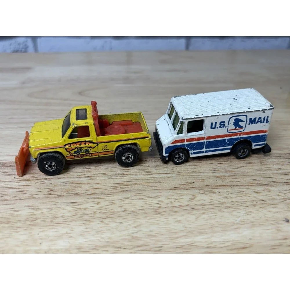 Sinclair Fuel Tanker + 8 Vintage Hot Wheels Matchbox Cars Mixed Diecast Trucks